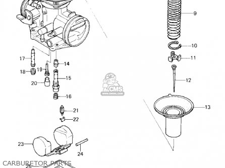 CARBURETOR PARTS - KZ400C1 1978 UNITED KINGDOM