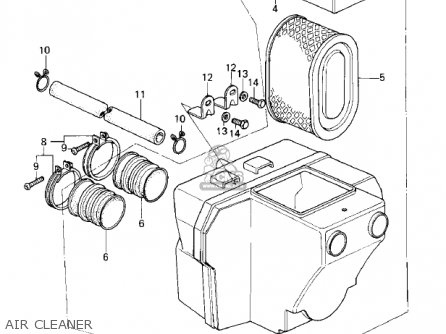 AIR CLEANER - KZ400C1 1978 UNITED KINGDOM