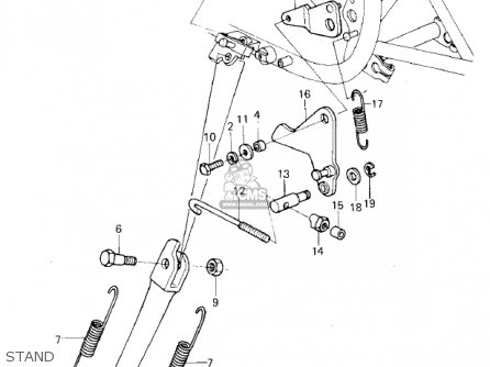 STAND - KZ400C1 1978 UNITED KINGDOM