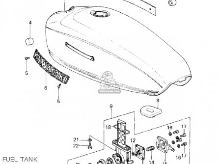 FUEL TANK - KZ400C1 1978 UNITED KINGDOM