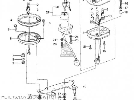METERS/IGNITION SWITCH - KZ400C1 1978 UNITED KINGDOM