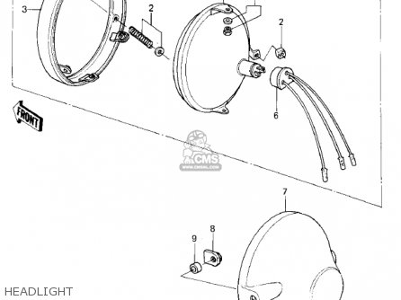 HEADLIGHT - KZ400C1 1978 UNITED KINGDOM