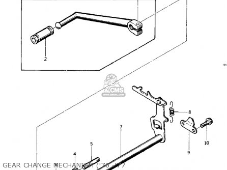 GEAR CHANGE MECHANISM ('76 -'77 - KZ400D 1975 CANADA