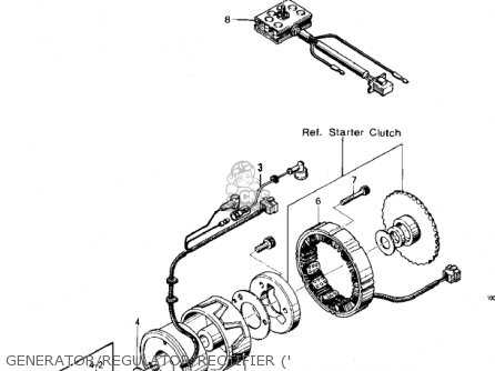 Kawasaki KZ400D3 1976 CANADA parts lists and schematics