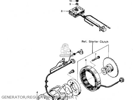 GENERATOR/REGULATOR/RECTIFIER (' - KZ400D3 1976 CANADA