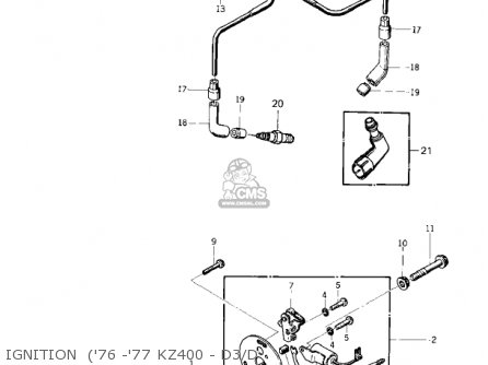 IGNITION  ('76 -'77 KZ400 - D3/D - KZ400D3 1976 CANADA