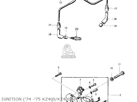 IGNITION ('74 -'75 KZ400/KZ400D) - KZ400D3 1976 CANADA