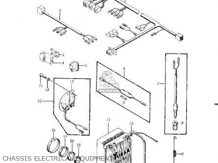 CHASSIS ELECTRICAL EQUIPMENT ('7 - KZ400D3 1976 CANADA
