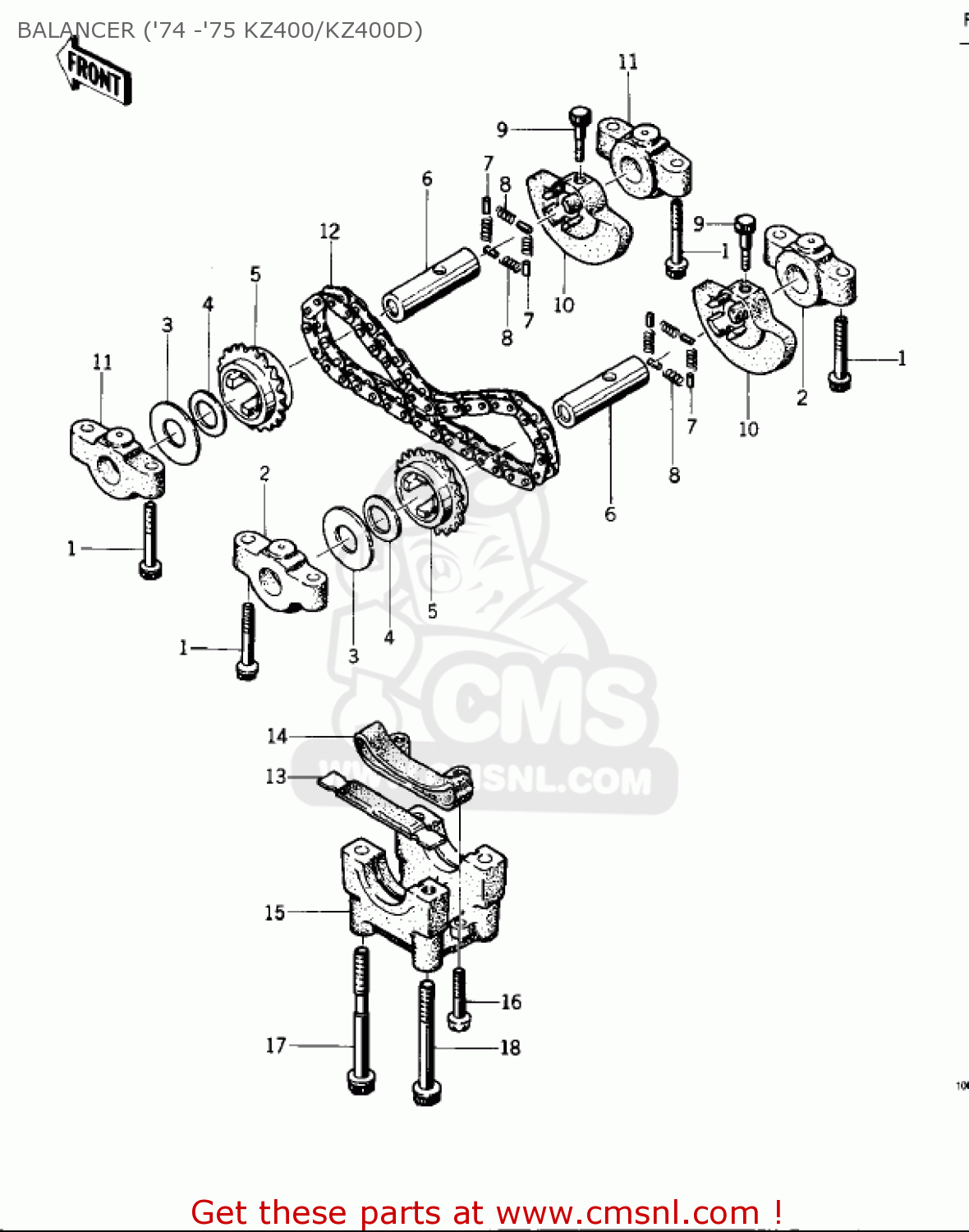 BALANCER ('74 -'75 KZ400/KZ400D) KZ400D4 1977 CANADA