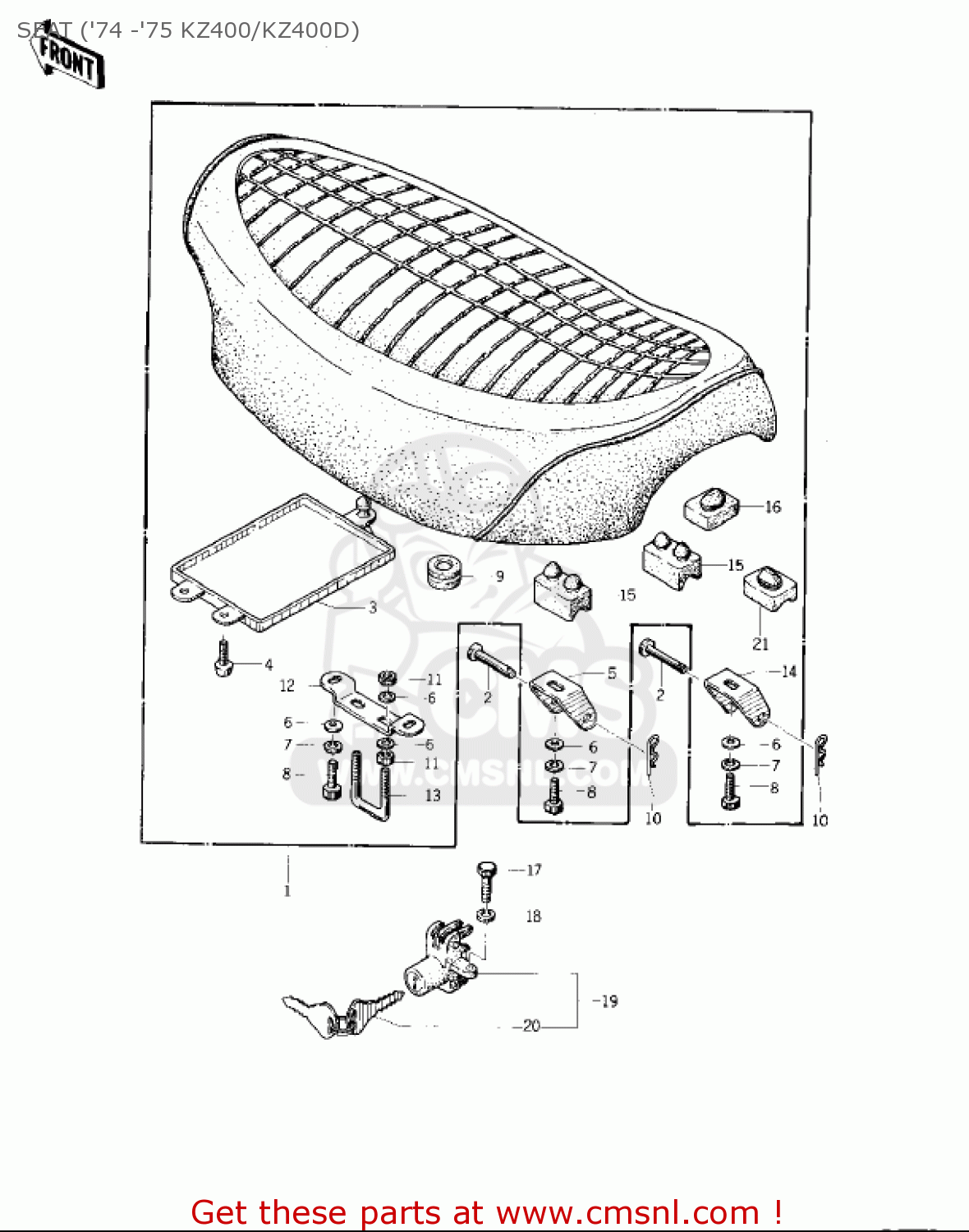 SEAT ('74 -'75 KZ400/KZ400D) KZ400D4 1977 CANADA