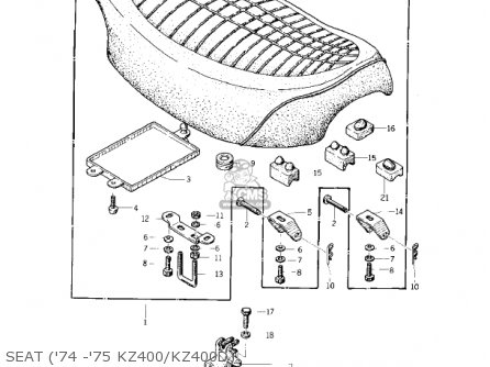 SEAT ('74 -'75 KZ400/KZ400D) - KZ400D4 1977 CANADA