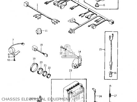 CHASSIS ELECTRICAL EQUIPMENT  (' - KZ400D4 1977 CANADA