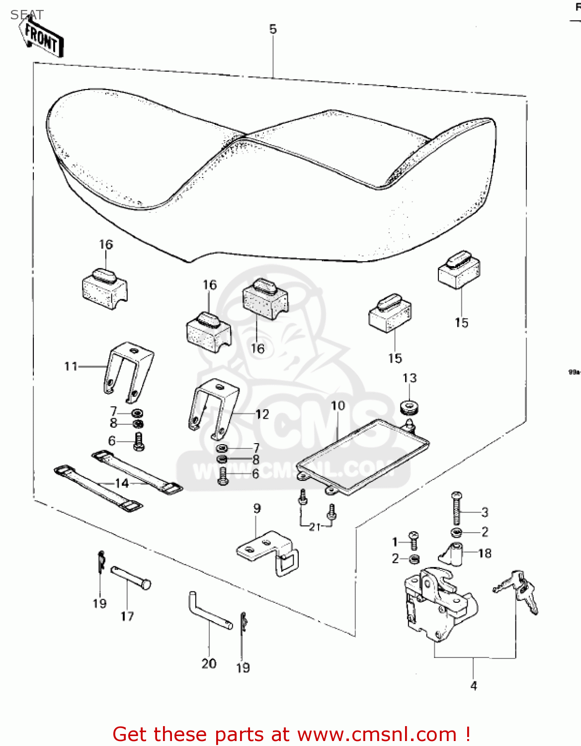 SEAT KZ400H1 1979 USA CANADA / MPH KPH