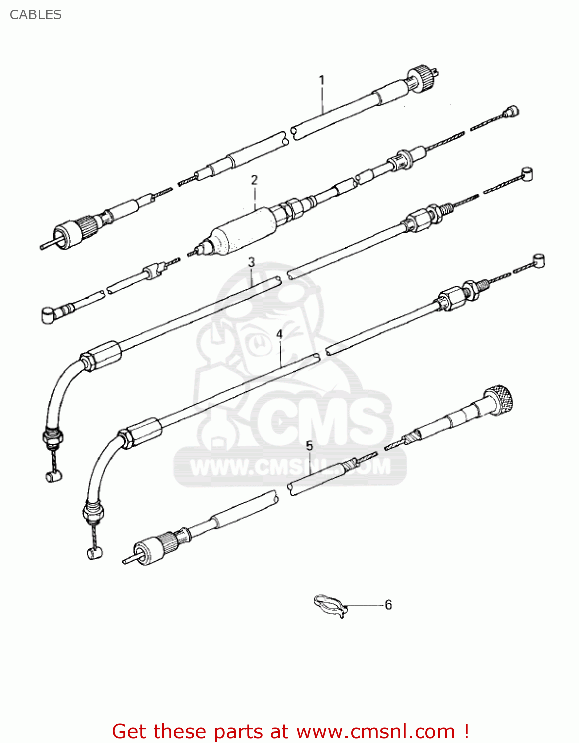 CABLES KZ400H1 1979 USA CANADA / MPH KPH