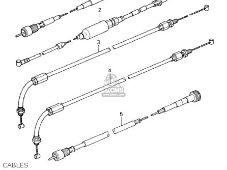 CABLES - KZ400H1 1979 USA CANADA / MPH KPH
