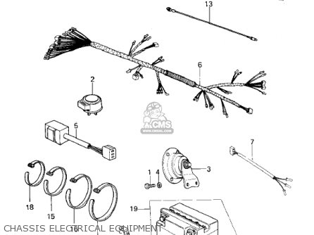 CHASSIS ELECTRICAL EQUIPMENT - KZ400H1 1979 USA CANADA / MPH KPH