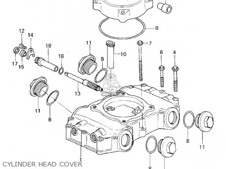 CYLINDER HEAD COVER - KZ400H1 1979 USA CANADA / MPH KPH