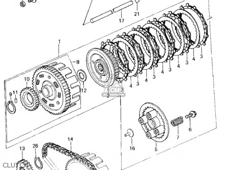 CLUTCH - KZ400H1 1979 USA CANADA / MPH KPH