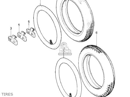 TIRES - KZ400H1 1979 USA CANADA / MPH KPH