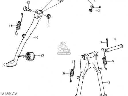 STANDS - KZ400H1 1979 USA CANADA / MPH KPH