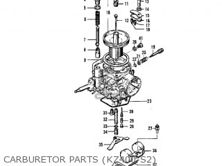 CARBURETOR PARTS (KZ400-S2) - KZ400S SPECIAL 1975 USA CANADA