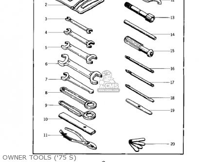OWNER TOOLS ('75 S) - KZ400S SPECIAL 1975 USA CANADA