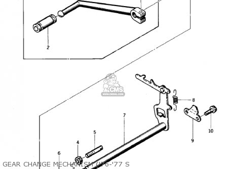 GEAR CHANGE MECHANISM ('76-'77 S - KZ400S SPECIAL 1975 USA CANADA