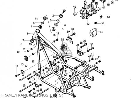 FRAME/FRAME FITTINGS ('75 S) - KZ400S SPECIAL 1975 USA CANADA