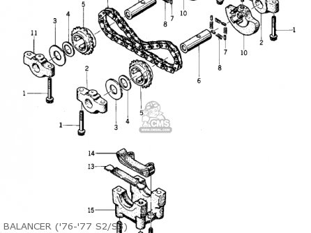 BALANCER ('76-'77 S2/S3) - KZ400S SPECIAL 1975 USA CANADA