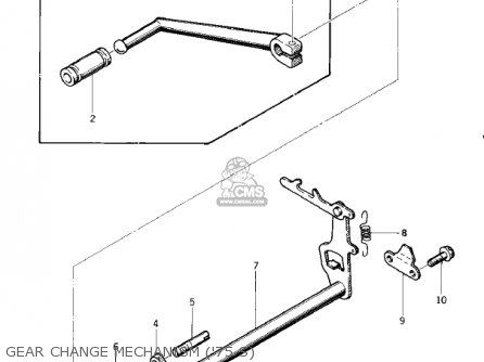 GEAR CHANGE MECHANISM ('75 S) - KZ400S2 SPECIAL 1976 USA CANADA
