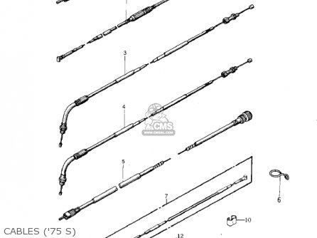 CABLES ('75 S) - KZ400S2 SPECIAL 1976 USA CANADA