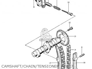 CAMSHAFT/CHAIN/TENSIONER ('76-'7 - KZ400S2 SPECIAL 1976 USA CANADA