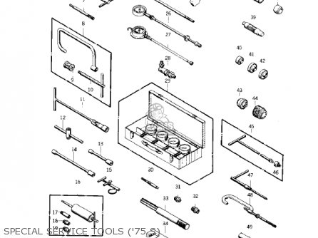 SPECIAL SERVICE TOOLS ('75 S) - KZ400S3 SPECIAL 1977 USA CANADA
