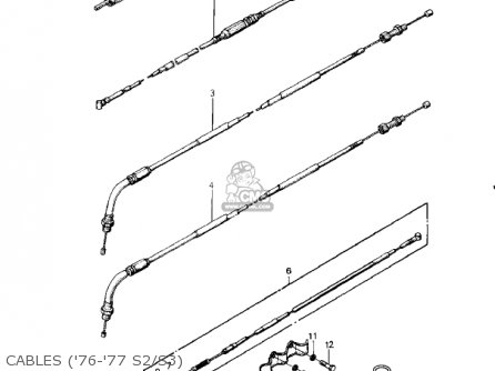 CABLES ('76-'77 S2/S3) - KZ400S3 SPECIAL 1977 USA CANADA