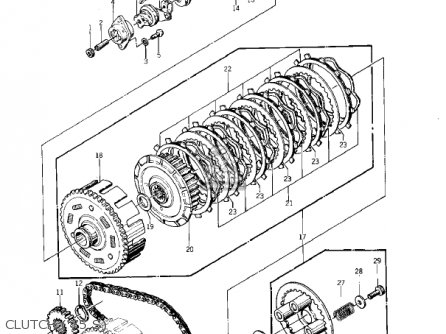 CLUTCH ('75 S) - KZ400S3 SPECIAL 1977 USA CANADA