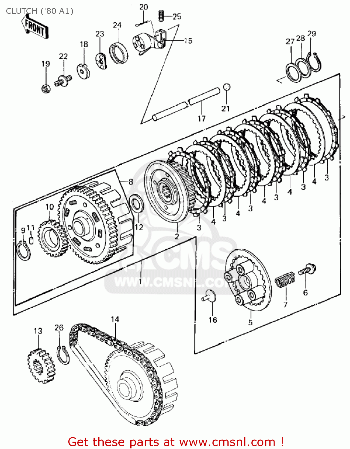 CLUTCH ('80 A1) KZ440A1 LTD 1980 USA CANADA