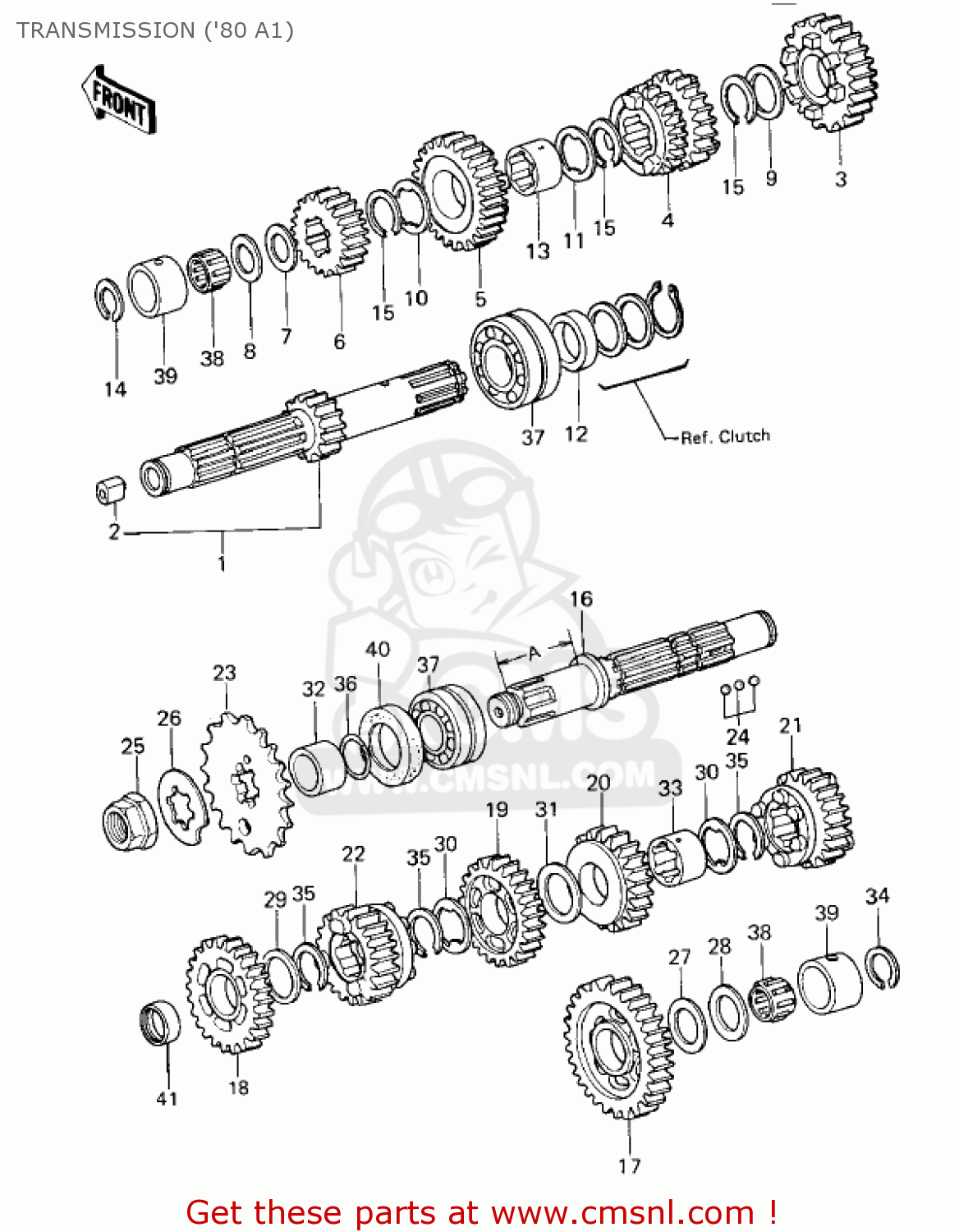 TRANSMISSION ('80 A1) KZ440A1 LTD 1980 USA CANADA