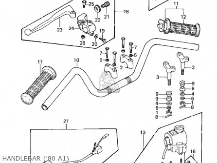 HANDLEBAR ('80 A1) - KZ440A1 LTD 1980 USA CANADA