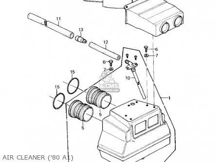 AIR CLEANER ('80 A1) - KZ440A1 LTD 1980 USA CANADA