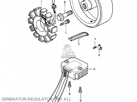 GENERATOR/REGULATOR ('80 A1) - KZ440A1 LTD 1980 USA CANADA
