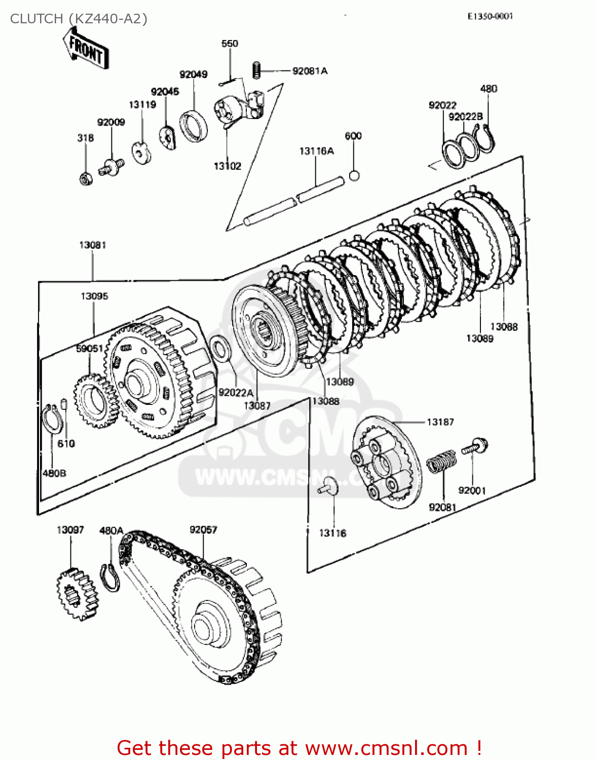 CLUTCH (KZ440-A2) KZ440A2 LTD 1981 USA CANADA