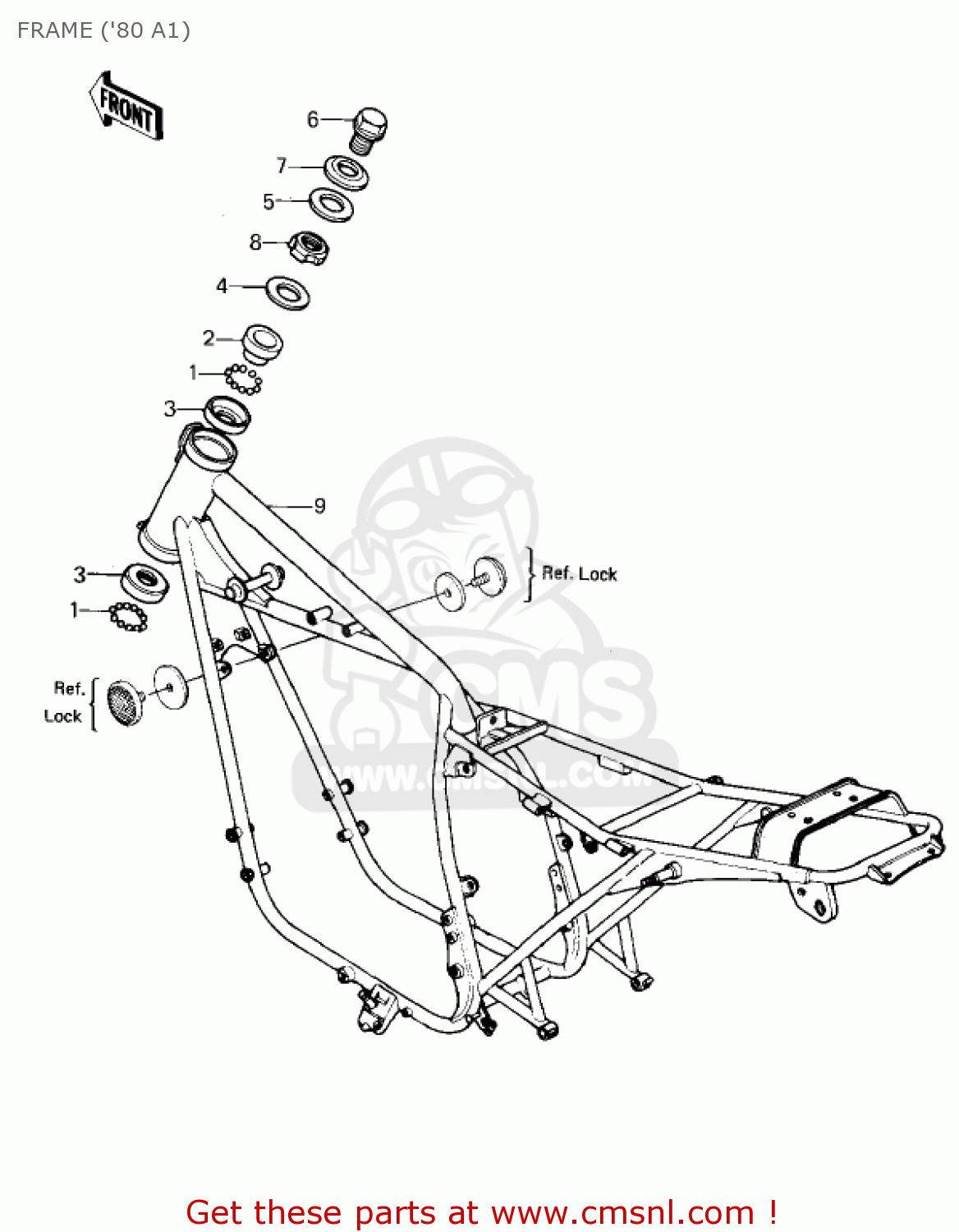 FRAME ('80 A1) KZ440A2 LTD 1981 USA CANADA
