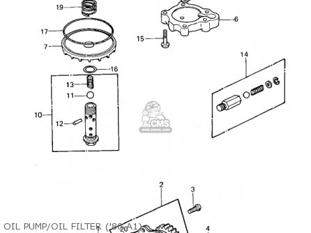 OIL PUMP/OIL FILTER ('80 A1) - KZ440A2 LTD 1981 USA CANADA
