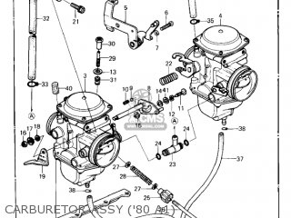 CARBURETOR ASSY ('80 A1) - KZ440A2 LTD 1981 USA CANADA
