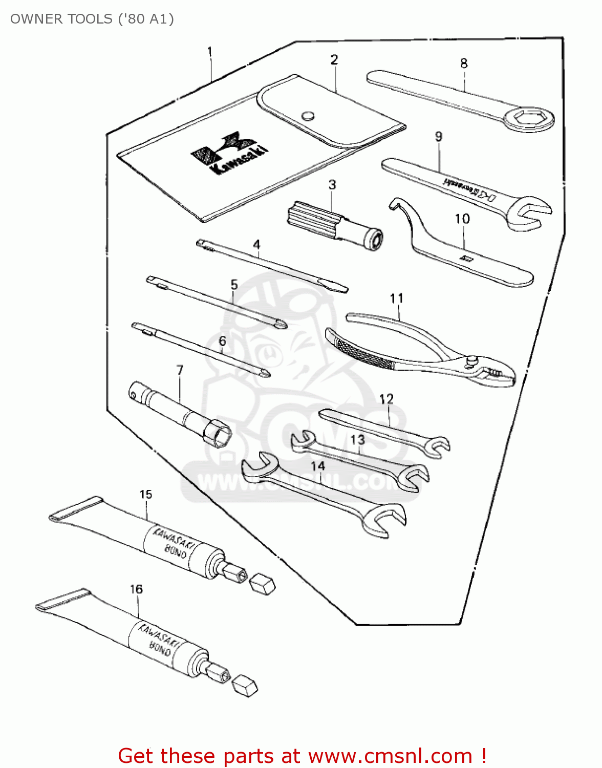 OWNER TOOLS ('80 A1) KZ440A3 LTD 1982 USA CANADA
