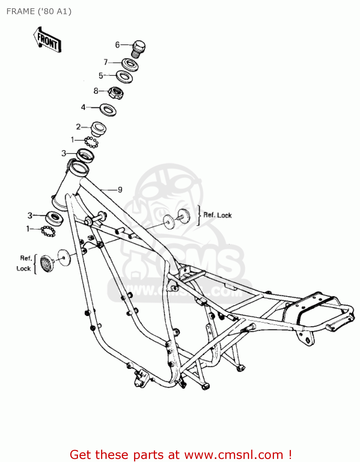 FRAME ('80 A1) KZ440A3 LTD 1982 USA CANADA
