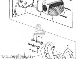 TAILLIGHT ('80 A1) - KZ440A3 LTD 1982 USA CANADA