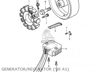 GENERATOR/REGULATOR ('80 A1) - KZ440A3 LTD 1982 USA CANADA