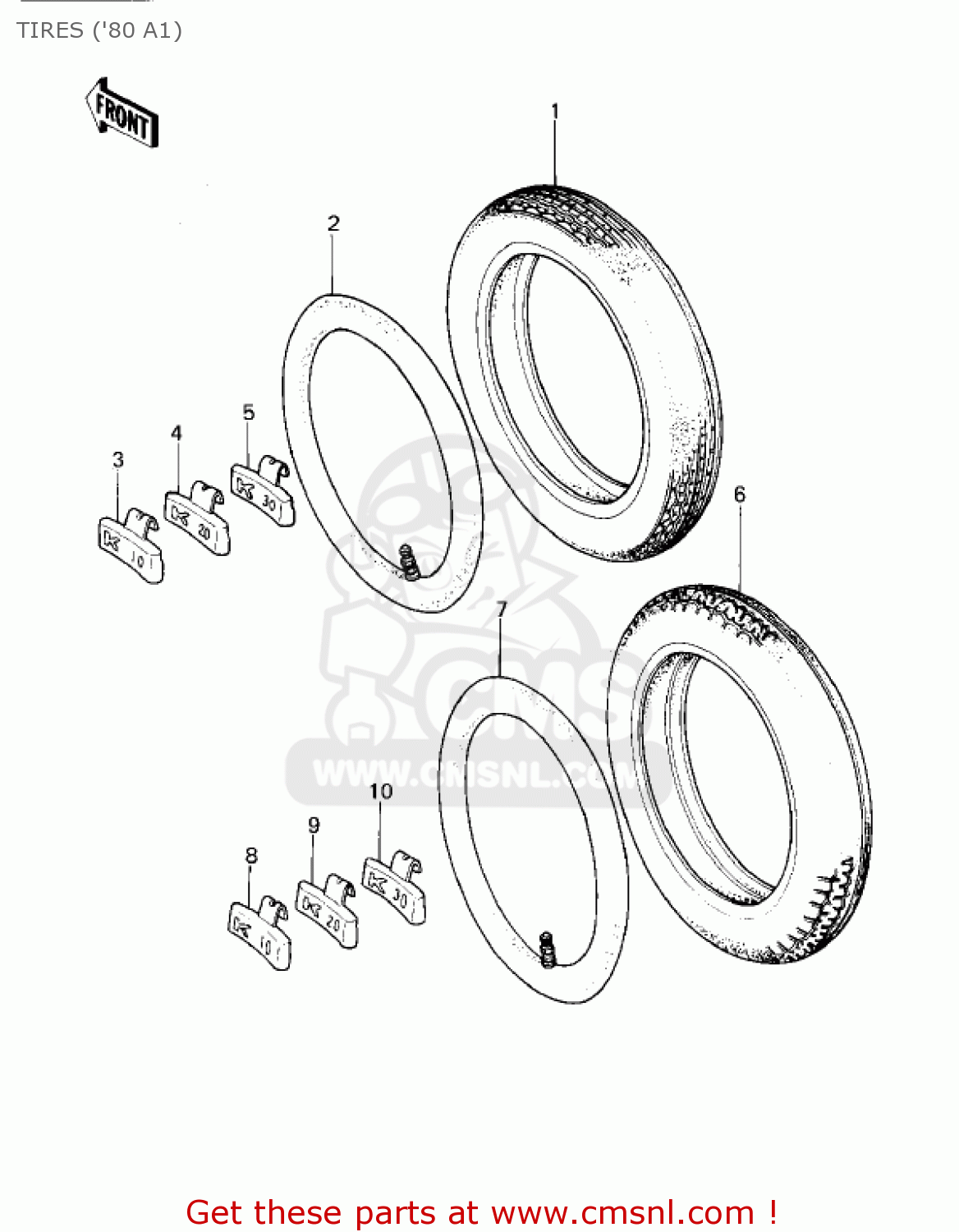 TIRES ('80 A1) KZ440A4 LTD 1983 USA CANADA