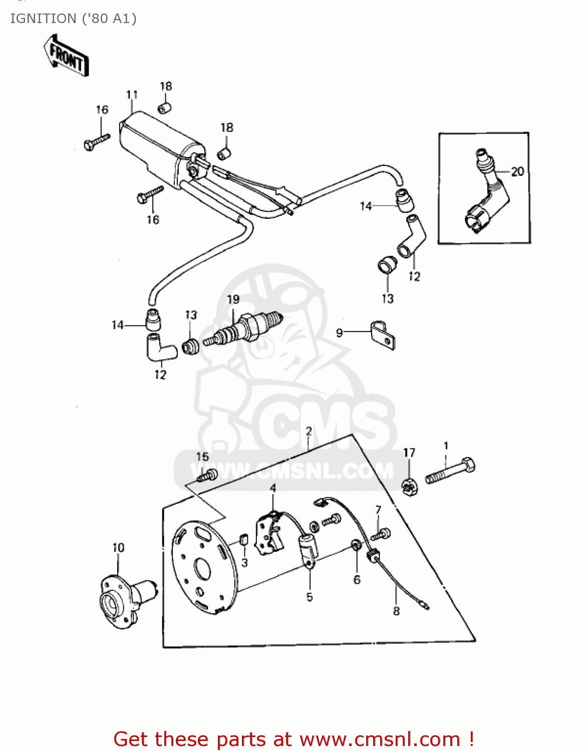 IGNITION ('80 A1) KZ440A4 LTD 1983 USA CANADA
